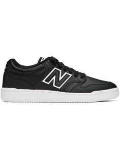 New Balance 
Black 480 Sneakers 
Low-top paneled buffed leather sneakers in black. 
. Perforated detailing at round toe 
. Lace-up closure 
. Logo patch at padded tongue 
. Padded collar 
. Logo appliqué at sides 
. Logo printed at heel tab 
. OrthoLite® insole 
. Mesh lining 
. Treaded rubber sole 
Supplier color: Black 
Upper: leather. Sole: rubber. 
Made in Indonesia. 
232402M237120 
Black 480 Sneakers default         Sports & Outdoor Shoes, size features are:Bust: ,Length: ,Sleeve Length: Sporty Sneakers With Embossed Logo And Round Toe, Leather Basketball Shoes With Vulcanized Sole For Sports, Leather Basketball Shoes With Vulcanized Sole, Sporty Leather Basketball Shoes With Embossed Logo, Custom Black Sneakers With Embossed Logo For Sports, Casual Custom Sneakers With Embossed Logo, Basketball Shoes With Embossed Logo And Round Toe, Casual Black Sneakers With Embossed Logo, Sports Basketball Shoes With Embossed Logo