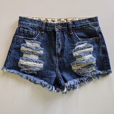 Nwt Forever 21 High Waisted Distressed Jean Shorts Dark Blue Wash Distressed Jean Shorts With Raw Hem. New With Tags Size 27 B18 Forever 21 Blue High-waisted Shorts, Stretchy Jean Shorts, Denim Paper, Forever 21 Medium Wash Jean Shorts, Forever 21 High-waist Jean Shorts With Built-in Shorts, High Waisted Distressed Jeans, Forever 21 Blue Denim Shorts, Forever 21 High-waisted Blue Jean Shorts, Forever 21 Jeans