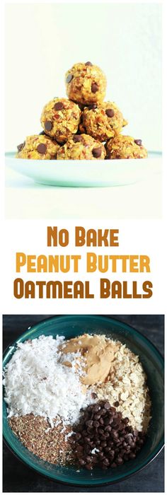 no bake peanut butter oatmeal balls recipe