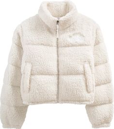 The North Face High Pile Fleece Nuptse Jacket | Nordstrom Nuptse Jacket, North Face Coat, Winter Fits, North Face Women, Mode Inspiration, Dream Clothes, North Face Jacket, Snowboarding, Insulation