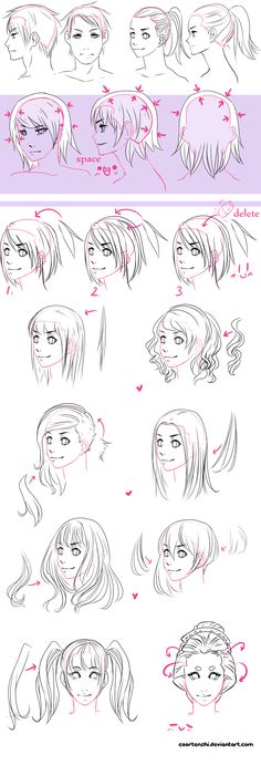 how to draw anime hair step by step with pictures and instructions for beginners in this video, you can learn how to draw anime hair