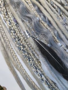 🎉 You can add sparkling extra decor for 10-20 braids or dreads in your set. Choose any set in my store and add this beautiful option to make the unforgettable style.  🌟 Make a Style Statement: Whether you're aiming for everyday elegance or a dramatic transformation for special occasions, our Synthetic Crochet Dreads and Braids Set empowers you to make a confident statement. Stand out, be unique, and let your hair reflect your exceptional personality. 🛍️ Shop Now: Explore our collection and embark on a journey of self-expression with our Synthetic Crochet Dreads and Braids Set. Together, we'll create a head-turning masterpiece that's uniquely you. 📌 For other dreadlock or curl styles, please visit our store: Dreads And Braids, Crochet Dreads, Dreadlock Styles, Synthetic Dreadlocks, Curl Styles, Everyday Elegance, Hair Transformation, Style Statement, Cute Hairstyles