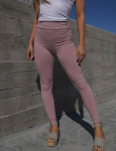 We have put so much time and research into bringing you the highest quality leggings on the market, at a fraction of the price. Fact: the center seams on most leggings are the first to go. So, we decided to put ours to the test and literally played tug of war with several pair - placing all of the stress on the inner seams and crotch area. Even we were surprised when we put them to the test. No matter how hard we pulled, those seams would not burst. The construction is unbelievable: Strong, Soft High Quality Leggings, Harem Shorts, Ruffle Tank Top, Solid Leggings, Cool Graphic Tees, Pocket Leggings, Dusty Rose, Yoga Pants, Matter