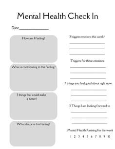 As a therapist mental health check ins are so important. Use this with clients for a mental health check in at the beginning of sessions! This is a 1 page digital printable worksheet. Mindfulness Journal Prompts, Mental Health Activities, Health Activities, Mental Health Therapy, Mental Health Counseling, Counseling Activities, Self Care Bullet Journal, Writing Therapy, Therapy Counseling