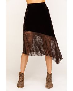 Free People Women's My Lacey Midi Skirt, Brown High-low Hem Skirt For Night Out, Fitted Fall Skirt, Fall Asymmetrical Hem Ruffled Skirt, Fitted Pleated High-low Skirt, Chic Asymmetrical Skirt With Detailed Bottom Hem, Party Bottoms With Lined Skirt And Asymmetrical Hem, Chic Handkerchief Hem Lined Skirt, Fall Skirt With Asymmetrical Hem And Lining, Fitted Handkerchief Hem Skirt With Lining