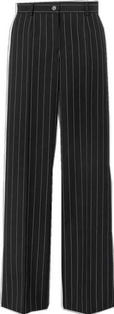 Classic Straight Leg Pants With Vertical Stripes, Fitted Wide-leg Pants With Vertical Stripes, Classic Pinstripe Wide-leg Bottoms, Tailored Striped Straight Pants, Classic Straight Pants With Vertical Stripes, Fitted Pinstripe Wide-leg Pants, Fitted Pinstripe Wide-leg Bottoms, Formal Straight Pants With Vertical Stripes, Elegant Tailored Striped Dress Pants