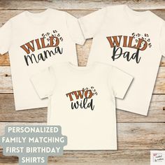 Our Two Wild Birthday Party collection is available in a range of sizes, ensuring a perfect fit for your little one and the entire family. From a toddler tee for the birthday star to matching adult sizes, everyone can join in the fun! Make sure your little one's birthday party is memorable! Our unique and eye-catching shirts are crafted using the latest DTG (Direct-to-Garment) technology, ensuring high-quality prints that capture every detail of our designs. While we take immense care to maintai Two Wild Birthday Party, Cheetah Print Party, Birthday Family Shirts, Two Wild Birthday, Wild Birthday Party, Two Wild, Birthday Star, Birthday Party Shirt, Toddler Birthday