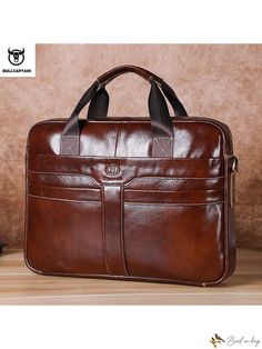 Bird in Bag - Vintage Leather Briefcase for Professionals and Individuals Luxury Portable Office Bag, Modern Portable Brown Bag, Luxury Portable Leather Shoulder Bag, Elegant Brown Briefcase As A Gift, Portable Rectangular Cases For Business, Business Portable Rectangular Case, Rectangular Portable Business Case, Formal Brown Laptop Bag With Large Capacity, Formal Portable Leather Case