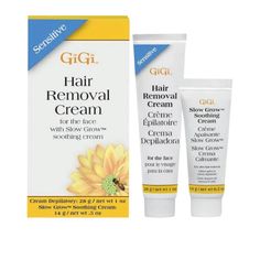 The Gigi Facial Hair Removal Cream and Slow Grow Soothing Cream Set is designed to provide a quick and effective solution for unwanted facial hair while ensuring sensitive skin remains calm and hydrated. The Facial Hair Removal Cream works swiftly to dissolve hair at the root, offering a smooth and hair-free complexion in minutes. Complementing this, the Slow Grow Soothing Cream helps to minimize regrowth and soothes irritation, making it perfect for those with delicate skin. Diy Hair Removal Cream, Diy Wax Hair Removal, Gigi Hair, Diy Facial Hair Removal, Best Hair Removal Cream, Facial Hair Removal Cream, Sugaring Hair Removal, Hair Removal Diy, Hair Color Remover