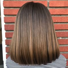 Medium Brown Balayage Hairstyle For Girls Girls Haircuts Medium, Bob Lung, Straight Thick Hair, Girls Haircuts, Girls Haircut, Balayage Hairstyle, Kids Haircuts, S Haircut, Medium Haircuts