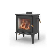 an image of a stove that is in the shape of a fire place with flames on it