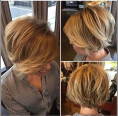 Medium Length Bob Haircut, Bob Haircut With Layers, Short Bob Haircuts For Women, Layers Straight, Medium Length Bob, Haircut With Layers, Kort Bob, Short Bobs, Choppy Bob Hairstyles