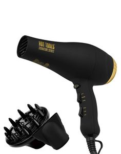 Hair dryer by Hot Tools Because who has time to wait for their hair to dry? Offers professional quality, long-lasting results Direct ionic technology works to prevent frizz for shiny, healthy looking hair 1875 wattage provides high-powered airflow for faster drying and less exposure to heat Two speed and three heat settings allow for versatility Cool shot setting is ideal for long-lasting hold Comes with diffuser and concentrator attachments Supplied with a two-pin US plug Healthy Looking Hair, Ionic Hair Dryer, Hot Tools, Fun Shots, Blow Dryer, Dry Hair, Christmas Wishlist, Hair Tools, Hair Dryer