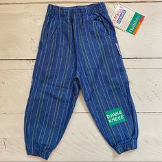 Vintage Healthtex Bubble Jogger Jeans. Size 2t Toddler. These Are New With Tags From The 80s! Made In The Usa. 100% Cotton. Pinstriped Denim. Elastic Waist And Around Ankles. Reinforced Knees. Cute, Loose Bubble Fit. Play Wear Denims Collection. Same Or Next Day Shipping! Smoke Free/ Pet Free Home. Jogger Jeans, Jeans Color, The 80s, Kids Bottoms, Colored Jeans, Jeans Size, Elastic Waist, Bubbles, Elastic