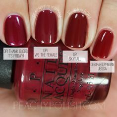 Opi We The Female, Nail Polish Swatches, Nail Colors Winter, Nail Arts, Nail Polish Colors