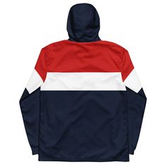 This lightweight windbreaker ensures maximum comfort on windy, rainy, and sunny days, thanks to the water-resistant fabric and breathable mesh lining. The windbreaker has an effortless look that will fit different styles and can be easily layered with long and short sleeve shirts. • 100% polyester • Fabric weight: 2.21 oz/yd² (75 g/m²) • Lightweight, water-resistant fabric • Breathable mesh lining, reduces static • Regular fit • Elastic cuffs • Hood and side pockets • Zippable front • Blank prod Sporty Moisture-wicking Nylon Hooded Jacket, Sporty Hooded Breathable Windbreaker, Sporty Breathable Hooded Windbreaker, Breathable Hooded Nylon Windbreaker, Breathable Nylon Hooded Windbreaker, Navy Long Sleeve Windproof Windbreaker, Casual Breathable Windbreaker For Fall, Sporty Waterproof Nylon Windbreaker, Casual Breathable Nylon Track Jacket