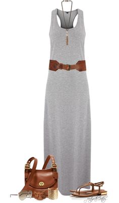 "Summer!" by partywithgatsby on Polyvore Long Summer Dress Outfits, Sukienki Maksi, Dress Stylish, Mode Boho, Grey Dress, Summer Dress Outfits, Boutique Fashion, Long Summer Dresses, Mode Inspo