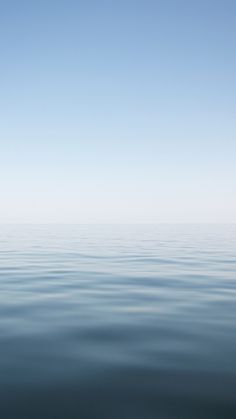 the water is very calm and blue