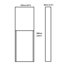 the size and width of a door frame