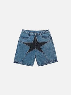 Aelfric Eden Star Patchwork Jorts – Aelfric eden Star Clothes, Star Patchwork, Star Shorts, Top Streetwear Brands, Aelfric Eden, Star Clothing, Buy Clothes Online, Retro Shorts, Racing Shirts