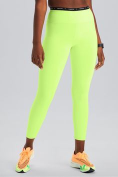 Define PowerHold® High-Waisted 7/8 Legging Fabletics green female Activewear >> Womens >> Bottoms >> Leggings >> 7/8s PowerHold regular Training Chafe-Resistant/Hidden Pockets/Moisture-Wicking/Pockets/UPF Protection Female Activewear, Active Wear For Women, Womens Bottoms, Capri, The Way, Perfect Fit, High Rise, High Waisted, Leggings