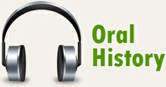 headphones with the words oral history on them