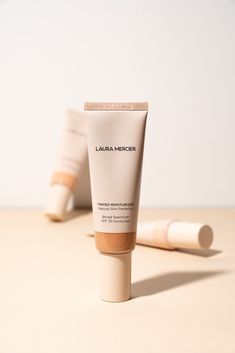 Moisturizer Product Photography, Makeup Product Photography, Sunscreen Packaging, Cosmetic Inspiration, Laura Mercier Tinted Moisturizer, Photography New York, Bokeh Photography