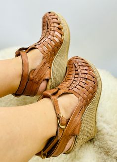 Tan Wedges – BoHo Imports Tan Wedges, Best Of Both Worlds, Womens Casual Outfits, Genuine Leather, Wedges, Casual Outfits, Wardrobe, Leather, How To Wear