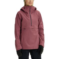 Snowboarding Jacket Women's, Anorak Jacket Outfit, Ski Attire, Outfit Ski, Black Jacket Outfit, Ski Fits, Womens Anorak Jacket, Technical Apparel, Burton Ak