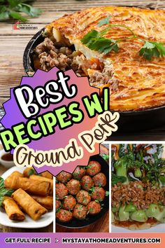 the best recipes for ground pork