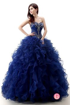 Long formal ballgown dress with beading Organza Quinceanera Dress With Ruffles, Organza Quinceanera Dress With Ruffles For Debutante Ball, Sweet 16 Tulle Ball Gown With Ruffles, Organza Ball Gown For Sweet 16 And Prom Season, Ruffled Organza Quinceanera Dress, Organza Ball Gown For Sweet 16 During Prom Season, Organza Ball Gown For Sweet 16 Prom, Sweetheart Neckline Organza Quinceanera Dress For Prom Season, Fitted Quinceanera Dress With Sweetheart Neckline And Ruffles