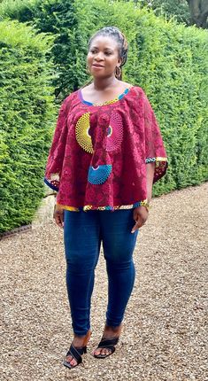 Made from high quality lace and 100% wax cotton. Hand Made in Ghana. Summer Lace Top With Patchwork, Summer Lace Patchwork Tops, Red Bohemian Tops With Lace Trim, Bohemian Red Tops With Lace Trim, Lace Patchwork Tops, Multicolor Lace Tops For Spring, Pink Cotton Tops With Crochet Lace, Cape Top, Cape Tops