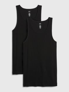 Gap Cotton Tops For Layering, Sleeveless Gap Tops For Everyday, Sleeveless Everyday Tops By Gap, Gap Sleeveless Tops For Everyday Wear, Sleeveless Seamless Vest For Layering, Casual Fitted Gap Tank Top, Basic Ribbed Sleeveless Tank Top, Gap Casual Fitted Tank Top, Gap Fitted Casual Tank Top