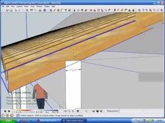 a computer screen showing an image of a wooden beam