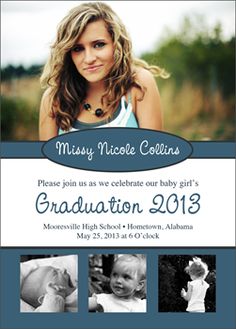 #Graduation Announcements Graduation Invitations Diy, Mug For Grandma, Senior Graduation Quotes, Grad Announcements, Photo Graduation Announcement, Graduation Style, Photo Gift Ideas, Graduation Quotes