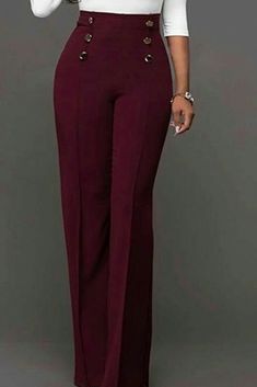 Fall Maxi, Lined Pants, Meeting Friends, Polyester Pants, High Waist Fashion, Weekend Brunch, Flare Leg Pants, Work Wear Women, White Colors