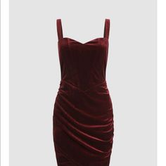 Burgundy Color Tts Zips In Back Velvet Short Dress Hoco, Short Maroon Dress, Burgundy Corset, Cami Mini Dress, Mini Cami Dress, Hoco Dresses, Burgundy Color, Short Dress, Lady In Red