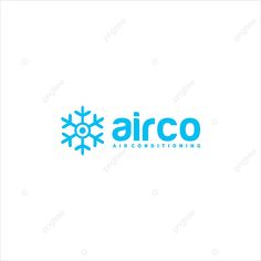 an air conditioning logo with snowflakes and the word,'air conditioning '