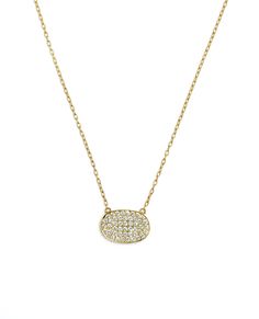 18K yellow gold East-West oval necklace with 0.66 carat pave set diamonds. * Can be worn 18 inches or 16 inches long. Oval Necklace, East West, Oval Diamond, Best Sellers, Diamond Necklace, Gold Necklace, Diamonds, Yellow Gold, Screen