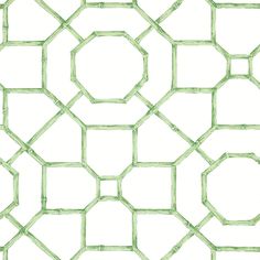 a green and white wallpaper with geometric shapes