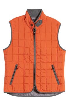 Lightweight and layerable, this quilted vest sports secure zippered pockets and a stand collar to help keep the elements at bay. Stand collar with button tab Lined, with fill 100% polyester Machine wash, dry flat Imported Functional Nylon Vest With Zipper Closure, Functional Outdoor Vest With Zipper Closure, Sleeveless Outerwear With Zipper Closure, Quilted Sleeveless Vest For Outdoor, Outdoor Quilted Sleeveless Vest, Outdoor Sleeveless Quilted Vest, Quilted Nylon Functional Vest, Functional Quilted Nylon Vest, Sleeveless Quilted Vest For Outdoor Activities