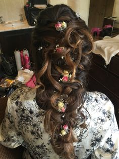 My #bridalhair client at #Telford #plait #messy #soft #loose #braid #mermaid #flowers #vine #staffordshire #weddings #bridal #midlands #cheshire #leek #derby #shropshire #destination #hairstylist #notts #stafford Lip Nails, Mermaid Flowers, Hair Training, Loose Braid, Autumn Hair, Henna Tattoos, Makeup Lip, Bridal Beauty, Henna Tattoo