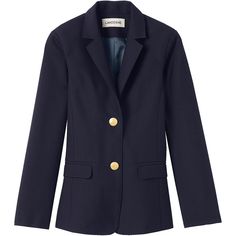 She'll be ready to take on the schoolyear in this girls' wool blend school uniform blazer from Lands' End. She'll be ready to take on the schoolyear in this girls' wool blend school uniform blazer from Lands' End. FEATURES Collared Long sleeves 2-button closure 2 functional double welt pockets Wrinkle-resistant wool blend constructionFABRIC & CARE Polyester, wool Dry clean Imported Size: 5. Color: Blue. Gender: female. Age Group: kids. Winter School Blazer Fitted, Winter School Fitted Blazer, Fitted School Blazer For Fall, Fitted Blazer For School In Fall, Fall Uniform Blazer For Office, Fall Uniform Blazer For Workwear, Fall Uniform Workwear Blazer, Preppy Winter Blazer For Workwear, Fall Workwear Uniform Blazer