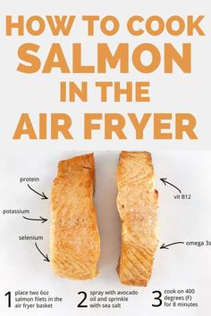 how to cook salmon in the air fryer with instructions on how to use it