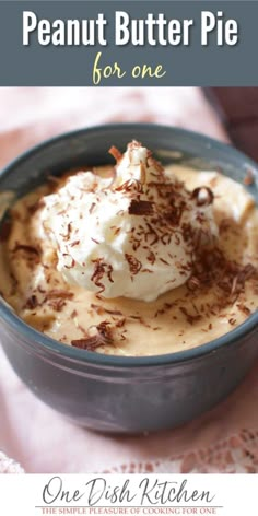 a bowl filled with whipped cream and chocolate