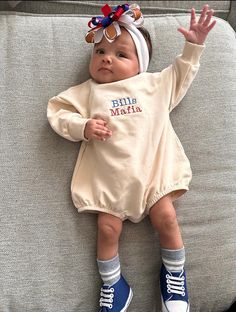 Buffalo Bills Baby | Buffalo Bills Toddler | Buffalo Bills | NFL Baby | Football Baby | Buffalo New York | New York | Sports Baby | East Coast | Bills Mafia Want your baby to not only look stylish and cool but feel super comfortable? These oversized baby sweatshirts are the perfect find! Made with 95% organic cotton and 5% spandex, these bubble romper sweatshirt onesies are the cream of the crop. We now carry TODDLER sizes! Sizes 2T, 3T and 4T DO NOT have buttons. To all my NFL fans, but more specifically, my Buffalo Bills fans! Bills Mafia! Buffalo, Baby! Taking baby to their first NFL game or cheering for your favorite team in the comfort of your own home? This sweatshirt is for you!  Our gender-neutral colors allow for both baby girls and baby boys to look and feel their absolute best! Casual Cream Onesie For Playtime, Cream Casual Onesie For Playtime, Buffalo Bills Game Day Outfit, Casual Cream Onesie For Playwear, Buffalo Bills Baby, Buffalo Bills Game, Game Day Fashion, Baby Football, Baby Buffalo