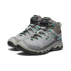 The last hiking boot you’ll buy. Our most durable Targhee yet, now with a glue-free, fused construction that won’t delaminate (we guarantee it), plus cushioning that resists compression. FEATURES• KEEN.DRY waterproof, breathable membrane• Higher-traction TPU outsole for lightweight durability• Multi-directional lug pattern provides superior traction• LuftCore technology embeds a lightweight, air-injected core into higher-density foam for enhanced midsole cushioning• Heel-capture system for added Waterproof Hiking Boots Women, Leather Hiking Boots, Shoes Stand, Waterproof Hiking Boots, Keen Shoes, Hiking Boot, Nubuck Leather, Boots Men, Hiking Boots