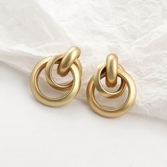 Color: Gold, Style: C Earring Fashion, Jewelry Organizer Storage, Gold C, Color Earrings, Lady Girl, Mismatched Earrings, Twist Ring, Women Earrings, Mens Beaded Bracelets