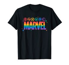 PRICES MAY VARY. Official Marvel Merchandise Marvel Pride T Shirts for Boys, Girls, Men, and Women; Men’s Marvel Pride T Shirts; Women’s Marvel Pride T Shirts; Kids’ Marvel Pride T Shirts; Marvel Graphic Tees; Marvel Pride Hoodies; Marvel Graphic Tees; Pride Flag; Rainbow; Marvel Logo; Heroes; LGBTQ+ Lightweight, Classic fit, Double-needle sleeve and bottom hem Pre-shrunk Themed Multicolor T-shirt, Multicolor Pre-shrunk Themed T-shirt, Themed Multicolor Pre-shrunk T-shirt, Marvel Graphic Tees, Marvel Pride, Pride T Shirts, Hero Symbol, Marvel Logo, Marvel Merchandise