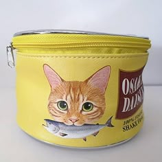 Girl Cute Sardine Canned Shape Storage Bag Cylinder Creative Fish Canned Cosmetic Bag Features: Color: Yellow. Linocut Inspiration, Interesting Makeup, Small Cosmetic Bag, Cute Makeup Bags, Clear Makeup Bags, Large Cosmetic Bag, Small Cosmetic Bags, Xmas List, Makeup Bag Organization